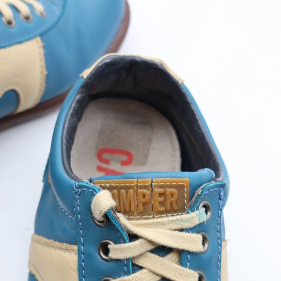 Camper Pelotas Ariel Walking Shoes Oxfords Women's Size EU 38 Blue Leather - Picture 11 of 13